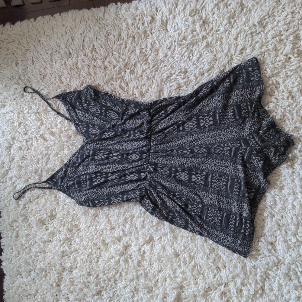 Hollister faux wrap romper w/ adjustable straps